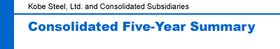 Consolidated Five-Year Summary