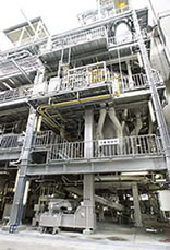 Fluidized bed sewage sludge incinerator