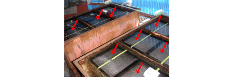 Hatching tray net for freshwater fish farming