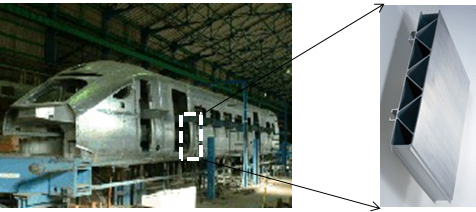 Body structure of rolling stock.
