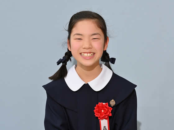 森凜さん（小学4年）顔写真