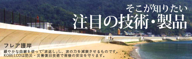 そこが知りたい 注目の技術製品 フレア護岸