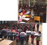 Support for an elementary school in the mountains of China
