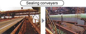 Sealing conveyers
