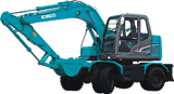 SK125W wheel hydraulic excavator)