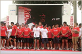 About 4,000 people braved the heat to participate in Kobelco Rugby Festival 2008