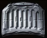 Fig. 1 Vehicle hood made of aluminum alloy that balances light weight against safety