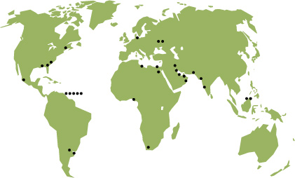 MIDREXR reduction plants around the world
