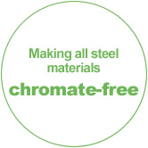 Making all steel materials chromate-free
