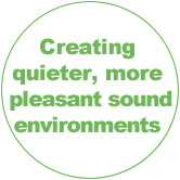 Creating quieter, more pleasant sound environments