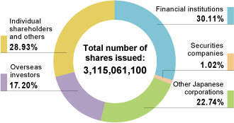 Shareholdings by Type of Ownership (as of March 31, 2012)