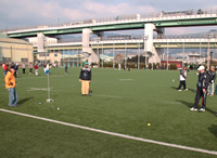 Artificial turf field open to the public