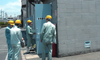 Disaster prevention inspection at Ceratechno Co., Ltd. (Akashi Plant)