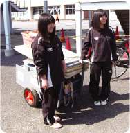 Aluminum cart created by Kobe Steel (Kasumigaura)