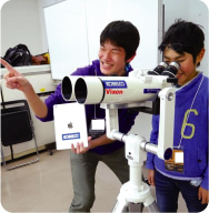 Astronomy telescopes and tablets for academic use (Fujisawa)