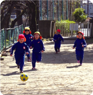 Soft fabric soccer balls and other playground equipment (Fukuchiyama)