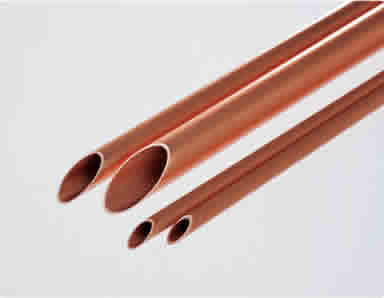 Copper tubes for air conditioner heat exchangers