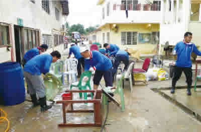 Support for Cleanup Efforts in Flood-Stricken Areas of Malaysia