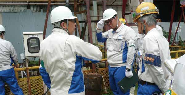 On-site inspection (Shinko Wire Company, Ltd.)