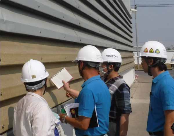 On-site inspection (Shinko Wire Company, Ltd.)