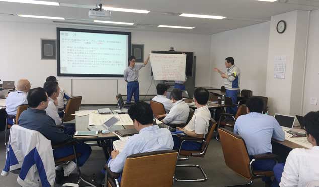 Training at Takasago factory