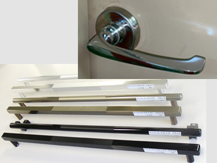 KENIFINE™ coated door handle and handrails