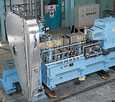 Hot cut pelletizer (air cooling)