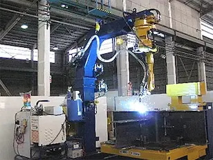 Full-package Structural Steel Connection Welding Robot System