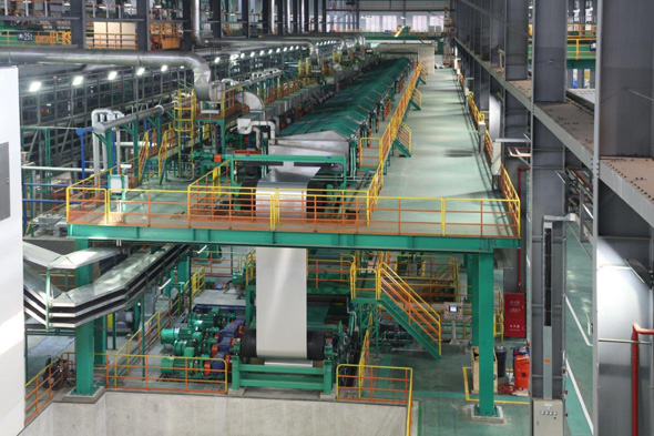 Surface treatment line at Kobelco Automotive Aluminum Rolled Products (China)