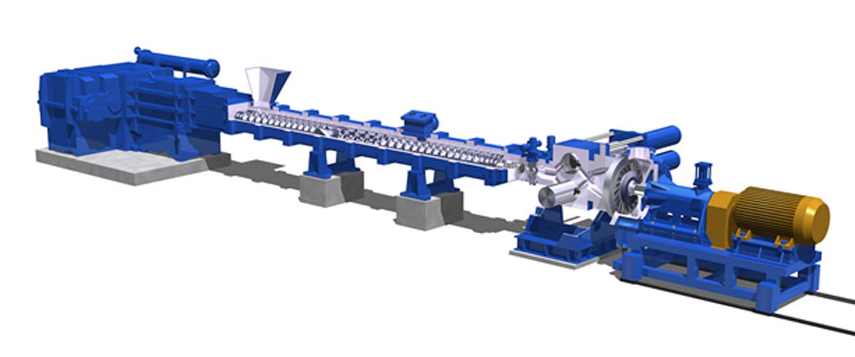 Image of LCM-EX series mixing and pelletizing system