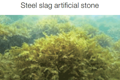 Steel slag artificial stone