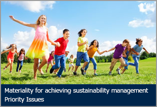 Materiality for achieving sustainability management Priority Issues
