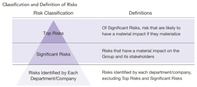 Classification and Definition of Risks