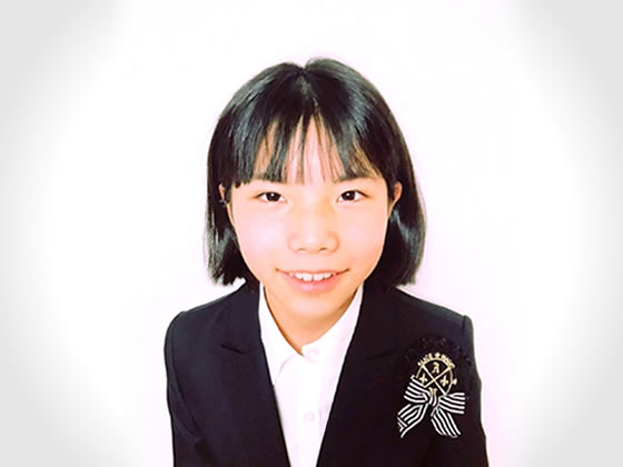 寺田芽生さん（小学0年）