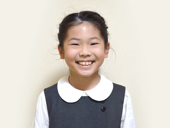 永野咲梨さん（小学0年）