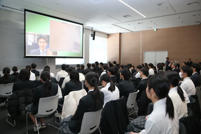＜防災講演会の様子＞