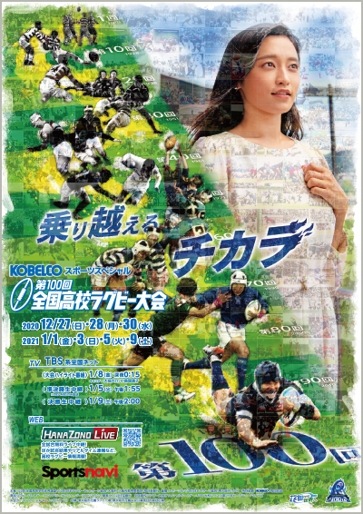 「第100回全国高校ラグビー大会」　ポスター