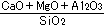 （CaO＋MgO＋Al₂O₃）／SiO₂