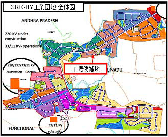 SRICITY工業団地全体図