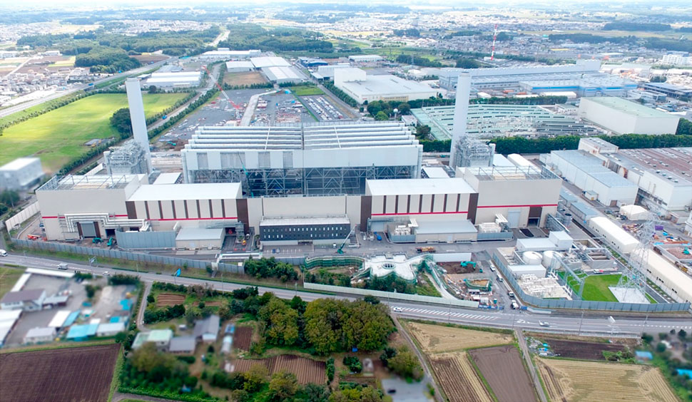 真岡発電所の写真（2019年9月撮影）