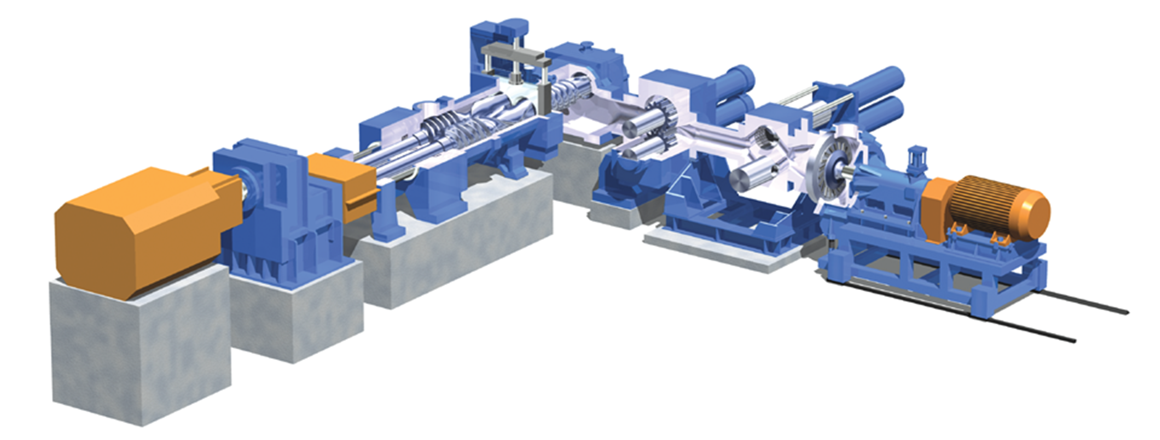 LCM560 plastic mixing and pelletizing system (an illustrative example)