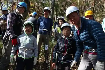 植樹の記念撮影