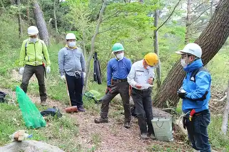 作業前ミーティング ご安全に!