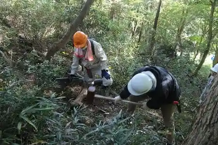 階段の杭を打ち込む!