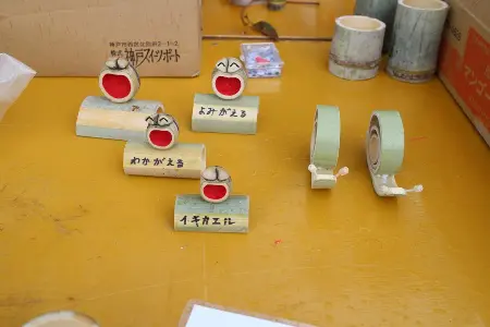 木工クラフトで楽しい玩具作成中