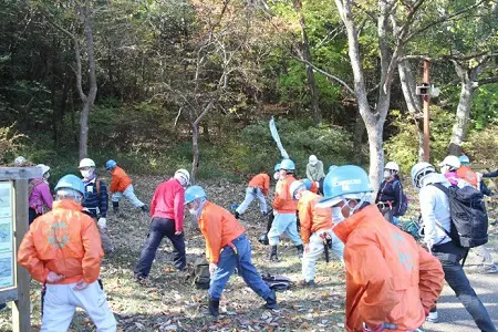 作業前のストレッチ